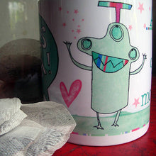 Load image into Gallery viewer, Personalised tea monster mug
