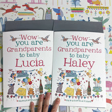 Load image into Gallery viewer, Big Personalised New Grandparents Card