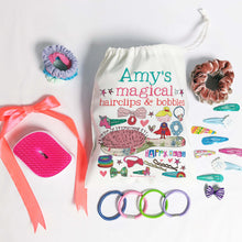 Load image into Gallery viewer, Personalised Magical Hair Clips And Bobbles Bag