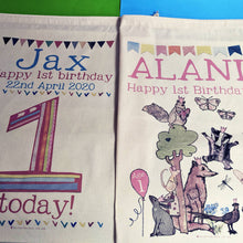 Load image into Gallery viewer, Personalised 1st Birthday Toysack