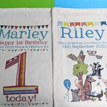 Load image into Gallery viewer, Personalised 1st Birthday Toysack