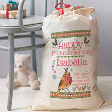 Load image into Gallery viewer, Personalised 1st Christmas Keepsake Sack