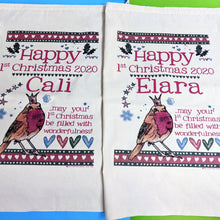 Load image into Gallery viewer, Personalised 1st Christmas Keepsake Sack