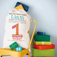 Load image into Gallery viewer, Personalised 1st Birthday Toysack