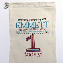 Load image into Gallery viewer, Personalised 1st Birthday Toysack