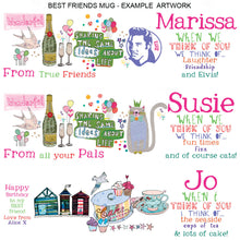 Load image into Gallery viewer, Personalised Best Friends Mug