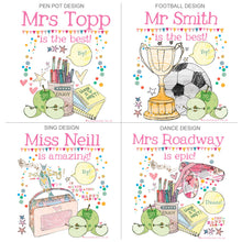 Load image into Gallery viewer, Personalised Best Teacher Bag