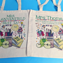Load image into Gallery viewer, Personalised Best Teaching Assistant Bag