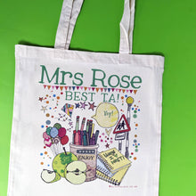 Load image into Gallery viewer, Personalised Best Teaching Assistant Bag