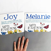 Load image into Gallery viewer, Personalised Big Retirement Card