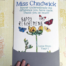 Load image into Gallery viewer, Personalised Big Retirement Card