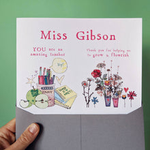 Load image into Gallery viewer, Personalised Big Story Card For Teachers