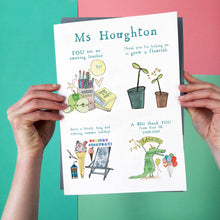 Load image into Gallery viewer, Personalised Big Story Card For Teachers