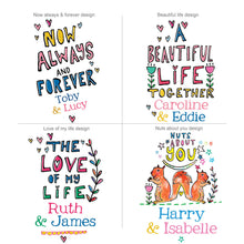 Load image into Gallery viewer, Personalised Big Valentine Love Card