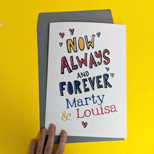 Load image into Gallery viewer, Personalised Big Valentine Love Card