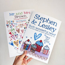 Load image into Gallery viewer, Personalised Big Wedding Card