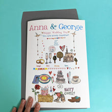 Load image into Gallery viewer, Personalised Big Wedding Card