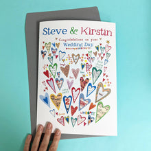 Load image into Gallery viewer, Personalised Big Wedding Card