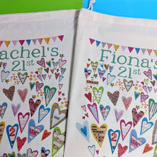 Load image into Gallery viewer, Personalised Birthday Milestone Storage Sack