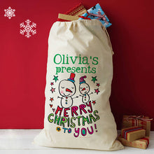 Load image into Gallery viewer, Personalised Christmas Presents Sacks