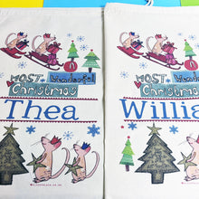 Load image into Gallery viewer, Personalised Christmas Mice gift sack