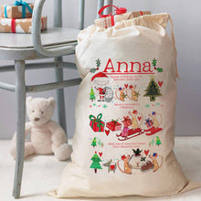 Load image into Gallery viewer, Personalised Story Time Christmas Sack
