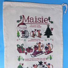 Load image into Gallery viewer, Personalised Story Time Christmas Sack