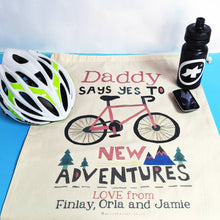 Load image into Gallery viewer, Personalised Cycling Adventures Storage Bag