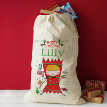 Load image into Gallery viewer, Personalised Father Christmas Sack