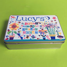 Load image into Gallery viewer, Personalised Garden Seeds Storage Tin