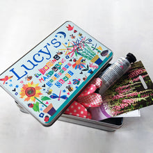 Load image into Gallery viewer, Personalised Garden Seeds Storage Tin
