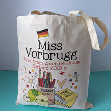 Load image into Gallery viewer, Personalised German Teacher Bag
