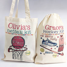 Load image into Gallery viewer, Personalised Hockey Kit Bag