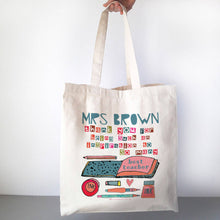 Load image into Gallery viewer, Personalised Inspirational Teacher Bag
