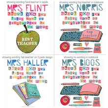 Load image into Gallery viewer, Personalised Inspirational Teacher Bag