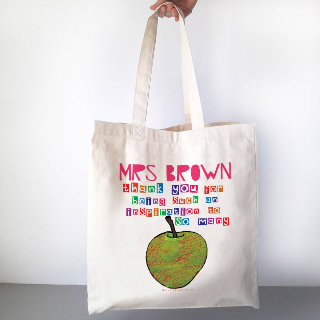 Personalised Inspirational Teacher Bag