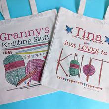 Load image into Gallery viewer, Personalised 'Knitting' Bag
