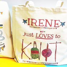 Load image into Gallery viewer, Personalised 'Knitting' Bag