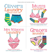 Load image into Gallery viewer, Personalised Travel Laundry Bag