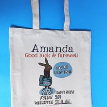Load image into Gallery viewer, Personalised Leaving Bag