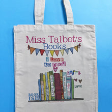 Load image into Gallery viewer, Personalised Love To Read Book Bag