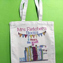 Load image into Gallery viewer, Personalised Love To Read Book Bag