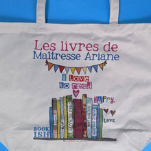 Load image into Gallery viewer, Personalised Love To Read Book Bag