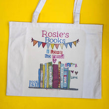 Load image into Gallery viewer, Personalised Love To Read Book Bag