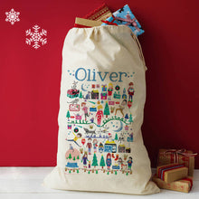 Load image into Gallery viewer, Personalised Merry Christmas Gift Sack
