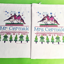 Load image into Gallery viewer, Personalised Mr And Mrs Christmas Sacks