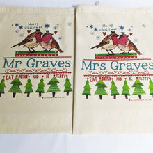 Load image into Gallery viewer, Personalised Mr And Mrs Christmas Sacks