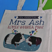 Load image into Gallery viewer, Personalised Official Guinea Pig Lover Bag