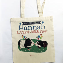 Load image into Gallery viewer, Personalised Official Guinea Pig Lover Bag
