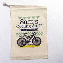 Load image into Gallery viewer, Personalised &#39;On Yer Bike&#39; Cycling Storage Bag
